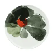Marimekko Valssi tallrik Ø20 cm White-forest green-tomato red