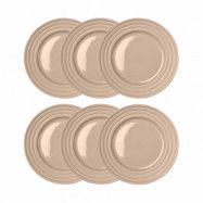 NJRD Lines assiett Ø21 cm 6-pack Beige