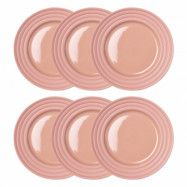 NJRD Lines assiett Ø21 cm 6-pack Rosa