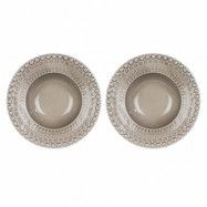 PotteryJo Daisy djup tallrik Ø 21 cm 2-pack Greige (beige)