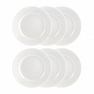 Rörstrand Swedish Grace assiett 17 cm, 6-pack snö (vit) snö (vit)