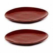 Serax La Mère tallrik M Ø20 cm 2-pack Venetian red