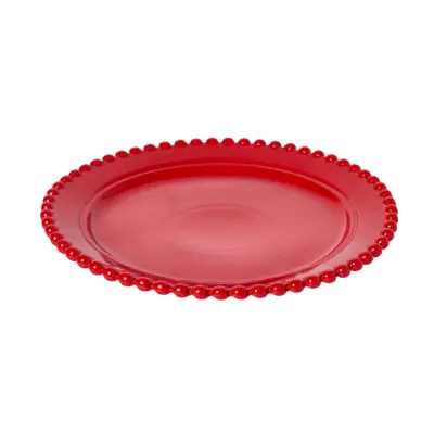 Tallrik Polly röd