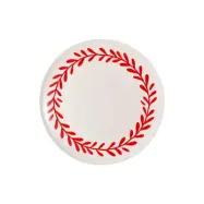 Uppläggningfat Wreath röd