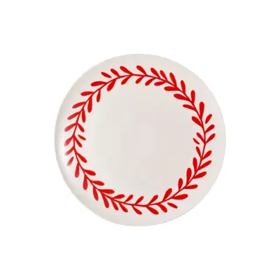 Uppläggningfat Wreath röd