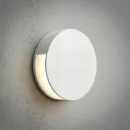 Advero LED-utomhusvägglampa, IP44, CCT, husnummer, ljusgrå – Lucande - Modern - Aluminium - Rund