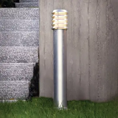 Alta LED-pollare, 85 cm, stål, jordankare – Norlys - Metall