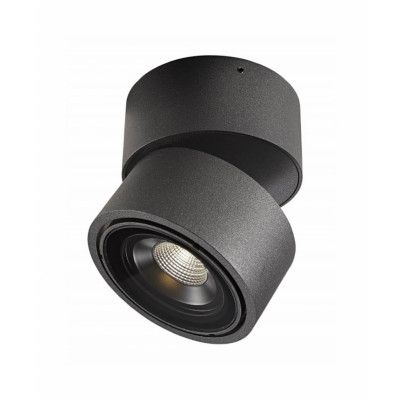 ANTIDARK - Easy W100 LED-takspotlight, 1 lampa, svart, IP54