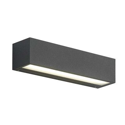 Arcchio - Lengo LED-vägglampa, 25 cm, antracit, upp/ner, CCT