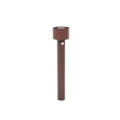 Arcchio - Milten LED-väglampa, sensor, rostfärgad, IP65, höjd 65 cm –