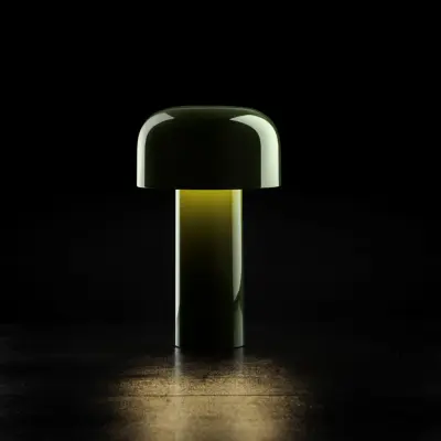 Bellhop LED-bordslampa med batteri, grön, 21 cm, dimbar, IP54 – FLOS - Vardagsrum - Design - Plast - Rund