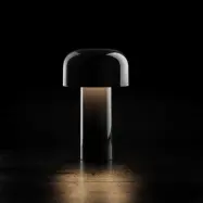 Bellhop LED-bordslampa med batteri, svart, 21 cm, dimbar, IP54 – FLOS - Vardagsrum - Design - Plast - Rund