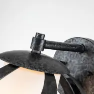 Blacksmith vägglampa, svart/vit, 1 lampa, IP44 – Elstead Quintiesse - Metall - Med en ljuskälla