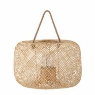 BLOOMINGVILLE Musu lykta, m. glas - naturlig bambu