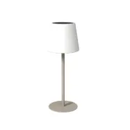Bordslampa Arc Solcell USB Ivory sand
