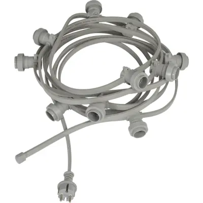 Bright light string 10, grå 7m