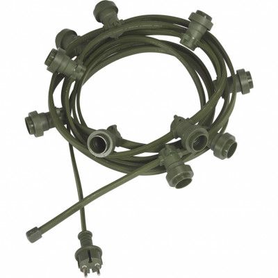 Bright light string 10, grön 7m