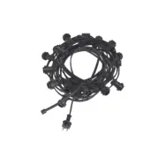 Bright light string 20, svart 12m