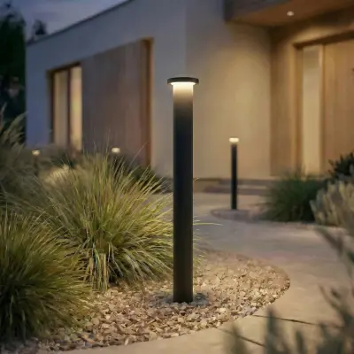 Cirel LED-väglampa, svart, IP65, 65 cm, aluminium Lindby - Terrass - Modern - Med en ljuskälla