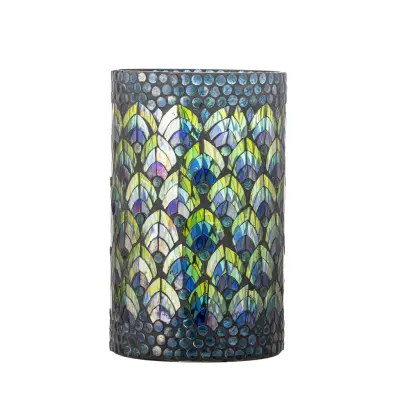 CREATIVE COLLECTION Kali värmeljushållare, blå, glas