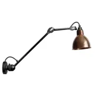 Lampe Gras - 304L40 Vägglampa Svart/Raw Koppar