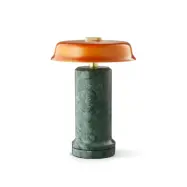 Trip No. 2 LED-batteridriven bordslampa, marmor, glas – DESIGN BY US - Balkong - Sten - Med en ljuskälla