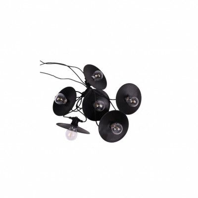 Donna light string, svart 7,2m