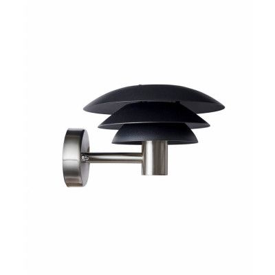 DybergLarsen - DL25 Utomhus Vägglampa Black/Steel