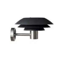 DybergLarsen - DL31 Utomhus Vägglampa Black/Steel