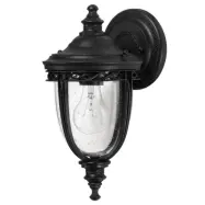 English Bridle vägglampa, IP44, Ø16,5 cm, svart – Elstead FEISS - Antik - Metall - Med en ljuskälla