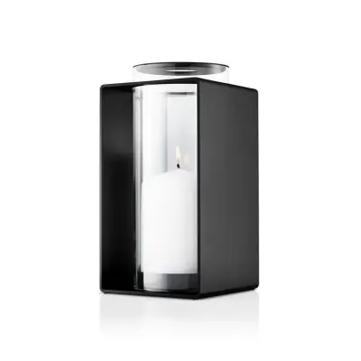 Eva Solo - GLOW ljuslykta, höjd 24 cm, svart, metall/glas –