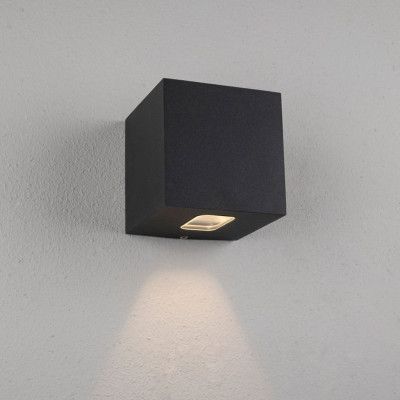 Fasadbelysning Cube I Antracit 3000K