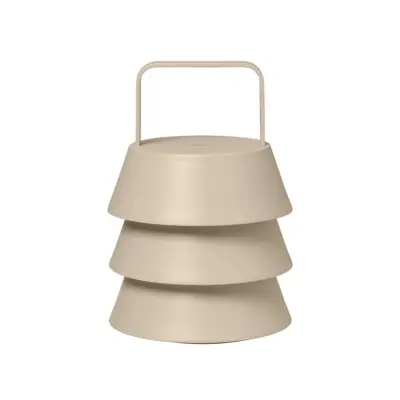 ferm LIVING - Luver bärbar bordslampa, kashmirbeige IP44 –