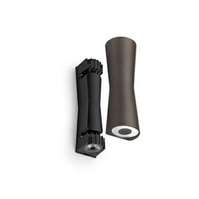 FLOS - Clessidra 40°+40° Utomhus Vägglampa Mörk Brun