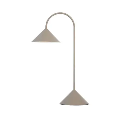 FRANDSEN - Grasp LED-batteridriven bordslampa, sandgrå, höjd 47 cm, metall