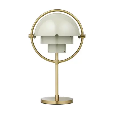 GUBI - Multi-Lite Portable Bordslampa Mässing/Pastel Gray