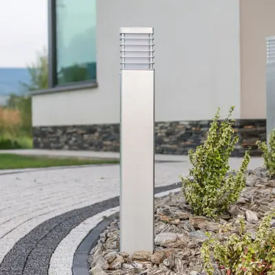 Halmstad LED-pollare, 85 cm, aluminium, 8,5 W, jordankare – Norlys