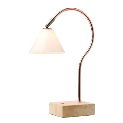 Halo Design Question  Bärbar bordslampa - Koppar Antik Mässing Opalglas
