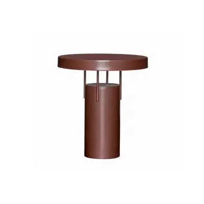 Hübsch - BringMe LED-batteridriven bordslampa burgundy metallic 28 cm –