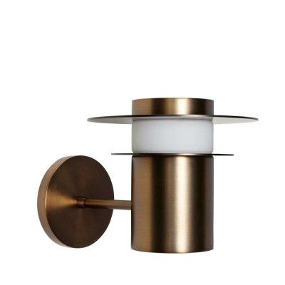 Hübsch - Suburb Utomhus Vägglampa Burnished Brass