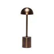 Taten LED-bordslampa i bronserad mässing, höjd 30 cm – HÜBSCH - Terrass - Modern - Metall - Med lampskärm
