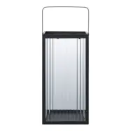 HOUSE NORDIC Almonte lykta, med handtag - glas och svart metall