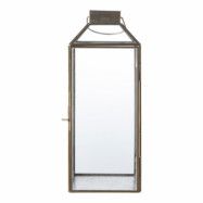 HOUSE NORDIC Mysore lykta, med handtag - glas och metall i antik mässingsliknande design