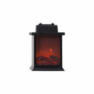 Inomhusdekoration Fireplace Svart 21 cm