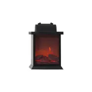 Inomhusdekoration Fireplace Svart 21 cm