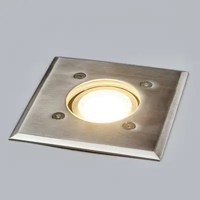 Insa Square Nedgrävnings Spot IP67 Stainless Steel Lindby - Terrass - Modern - Rostfritt stål - Vinklad