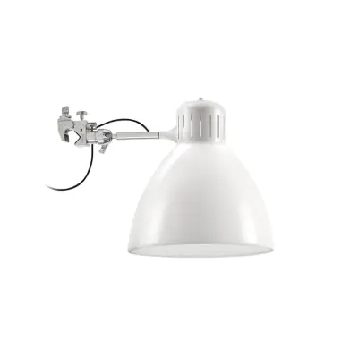 JJ BIG Grip Klämlampa Outdoor, mattvit