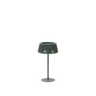 KAVE HOME Aldet utomhussolar bordslampa i turkos repsladd