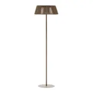 KAVE HOME Aldet utomhussolar golvlampa i grå repsnöreØ46cm