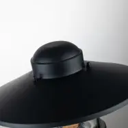Klampenborg sockellampa, svart, PIR-sensor, IP44 – Elstead - Skandinavisk - Metall - Med lampskärm